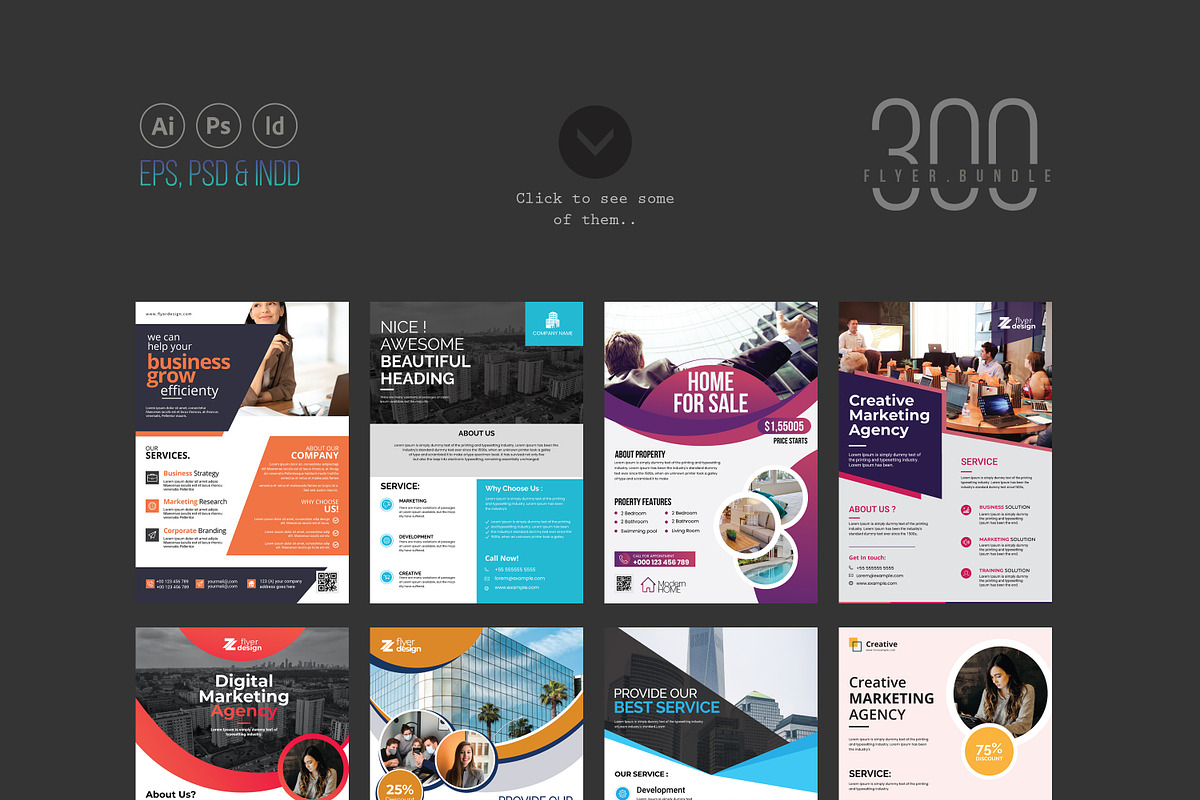 Corporate Business Flyers Bundle, a Flyer Template by evgenystudio (Photo 2 of 27)