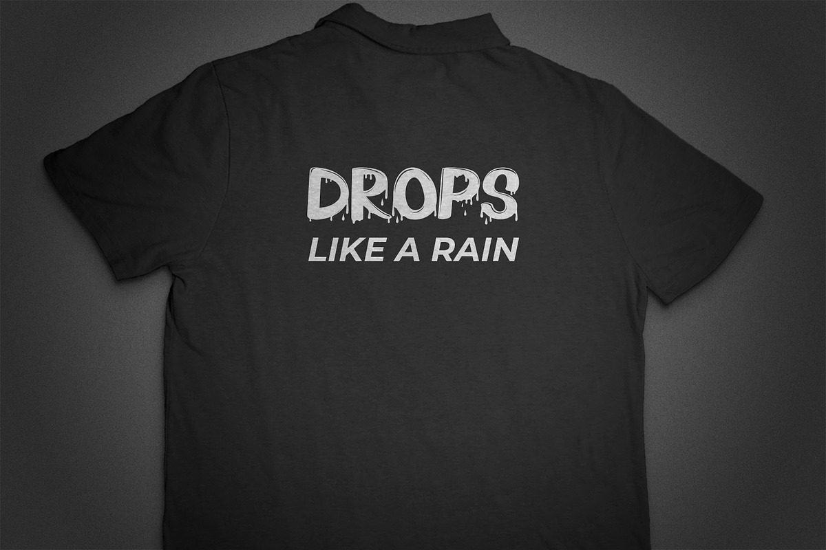 Drops Letters Font, a Font by OWPictures (Photo 4 of 5)
