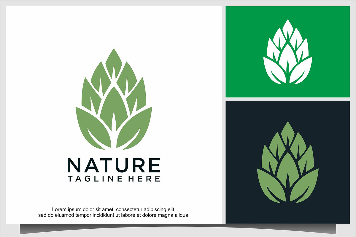 green leaf ecology nature logo, a Branding & Logo Template by ebinta99