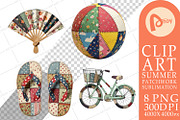 Summer Patchwork Sublimation, a Seasonal Illustration by Artnoy (Thumbnail 17 of 18)
