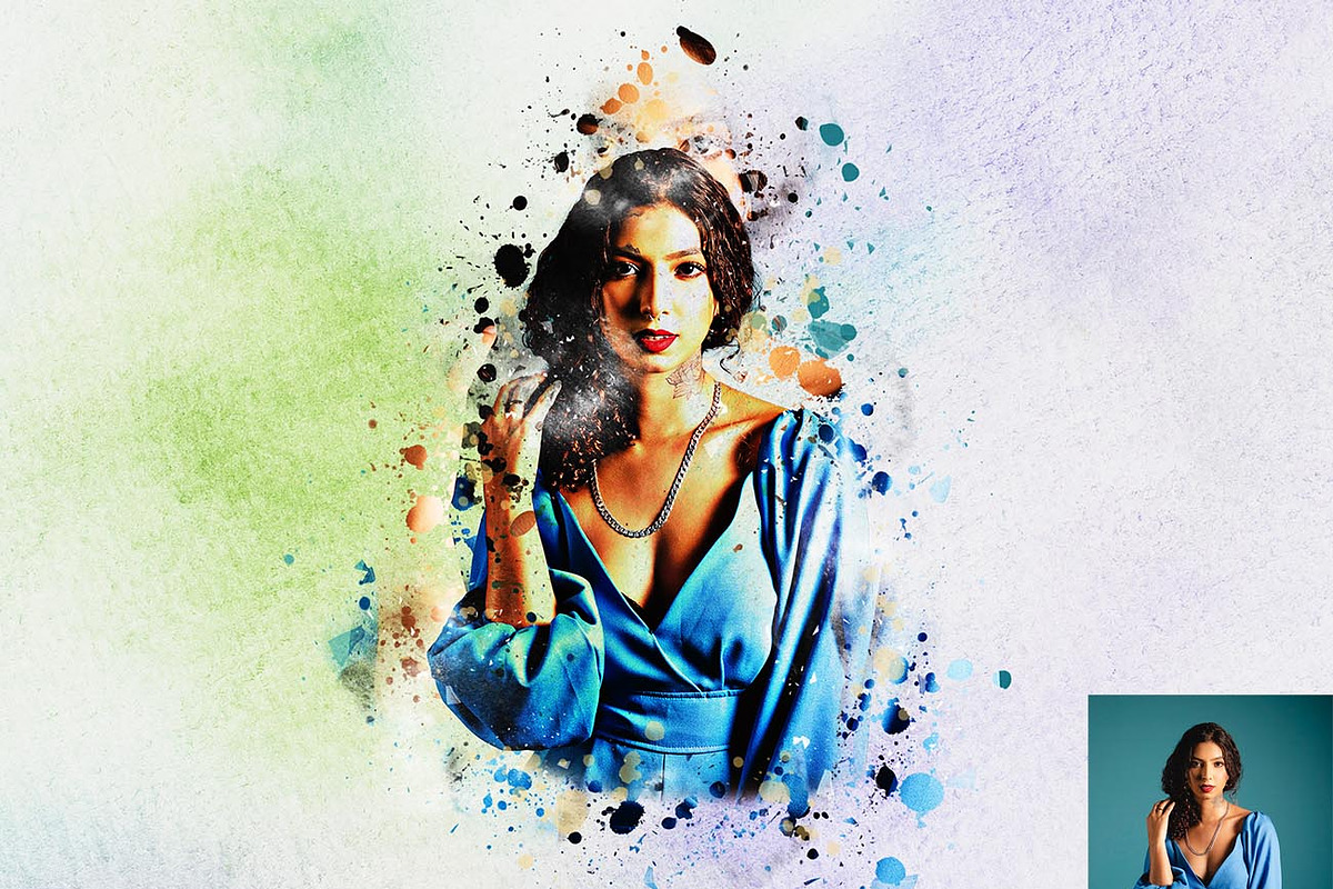 Paint Splatter Effect Ps Action, an Action Add-On by Studio Retouch (Photo 4 of 17)
