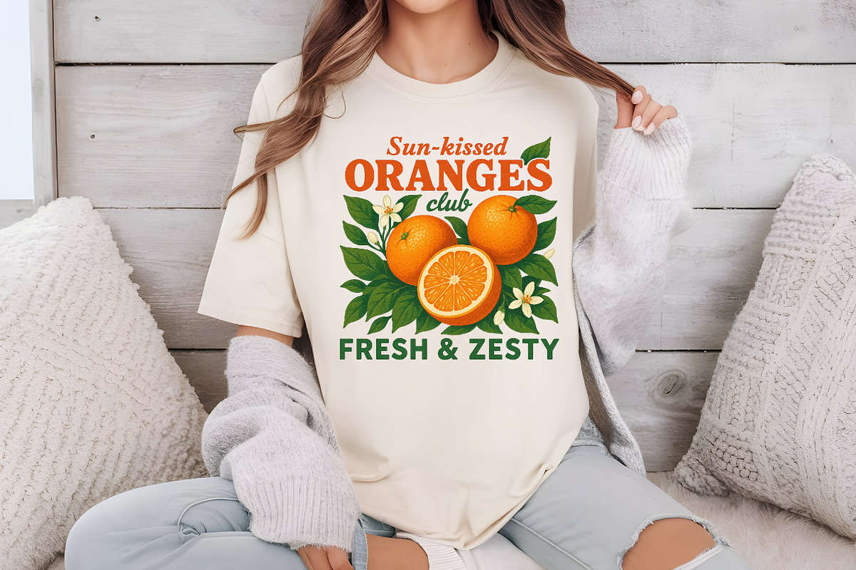 Sunkissed Oranges Club Fresh & Zesty, an Illustration by Libby Wishes (Photo 6 of 6)