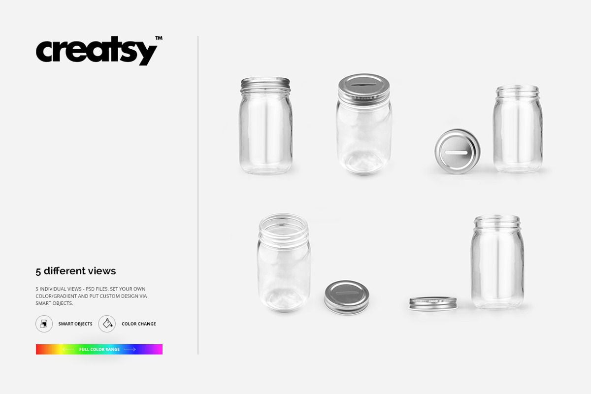 Money Jar Mockup Set, a Product Mockup by creatsy4 (Photo 9 of 10)