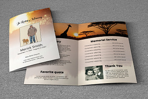 Funeral Program Template-V570