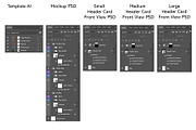 Header Cards Mockup + Template, a Packaging Mockup by Korner (Thumbnail 6 of 11)