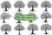Detailed Tree Silhouette SVG Bundle, an Illustration by Amazin_art (Thumbnail 1 of 13)