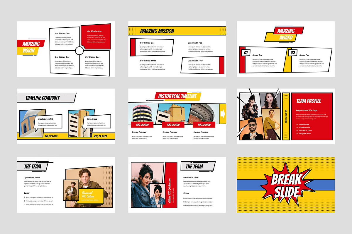 Komika - Presentation Template, a Presentation Template by TMint Creative