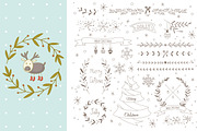 Christmas design elements kit, a Decorative Illustration by Blue Ink Studio (Thumbnail 2 of 4)