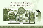 Matcha Green Branding Kit, a Social Media Template by The Flossy Finch (Thumbnail 1 of 18)