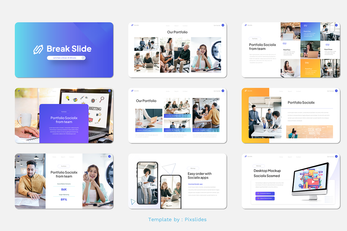 Social Media Marketing Keynote, a Presentation Template by Pixslides (Photo 4 of 7)
