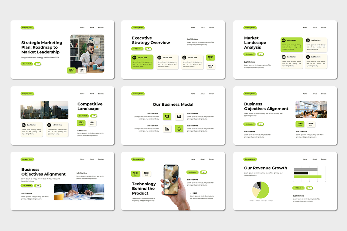 Strategic Marketing Plan PowerPoint, a Presentation Template by Iqsiart Studio (Photo 2 of 3)