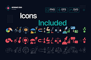 SWOT Analysis Business Icons 3 Style, an Outline Icon by Iconic Era (Thumbnail 2 of 2)