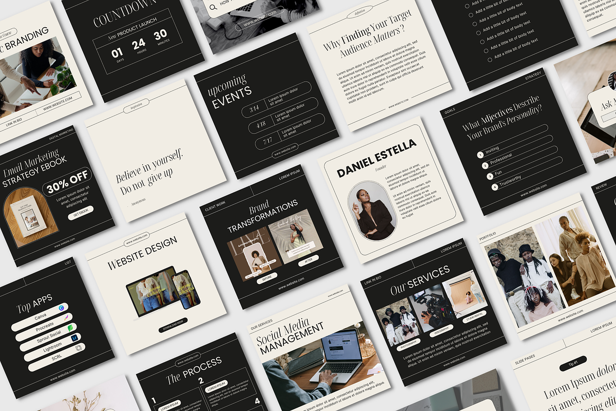 Luxor Agency Social Media Template, a Social Media Template by Artfullyours (Photo 10 of 11)
