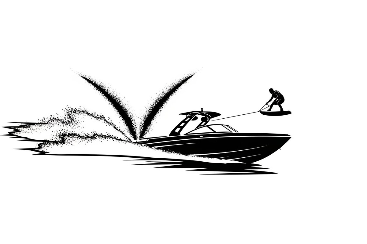 Water Ski Silhouette Vector Bundle, an Illustration by Designs_River (Photo 40 of 51)