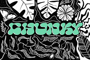 Chunky Hippie Display Font