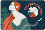 Ophelia Grain Vector Brushes, a Brush Add-On by Craftrick (Thumbnail 2 of 7)