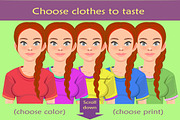 Girl avatar creator (AI), a Person Illustration by Mandarinkas art (Thumbnail 9 of 10)
