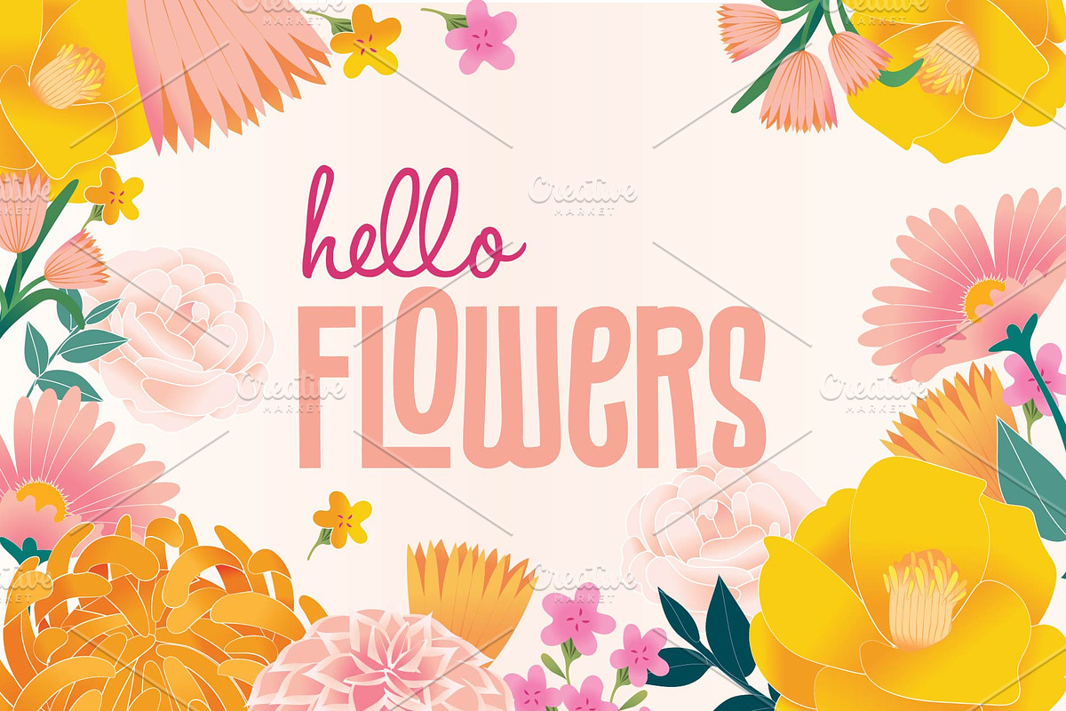 Hello Flowers, an Illustration by linhnguyen124 (Photo 1 of 6)