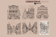 Procreate Christmas scene brushes, a Brush Add-On by PDknyStudio (Thumbnail 2 of 5)