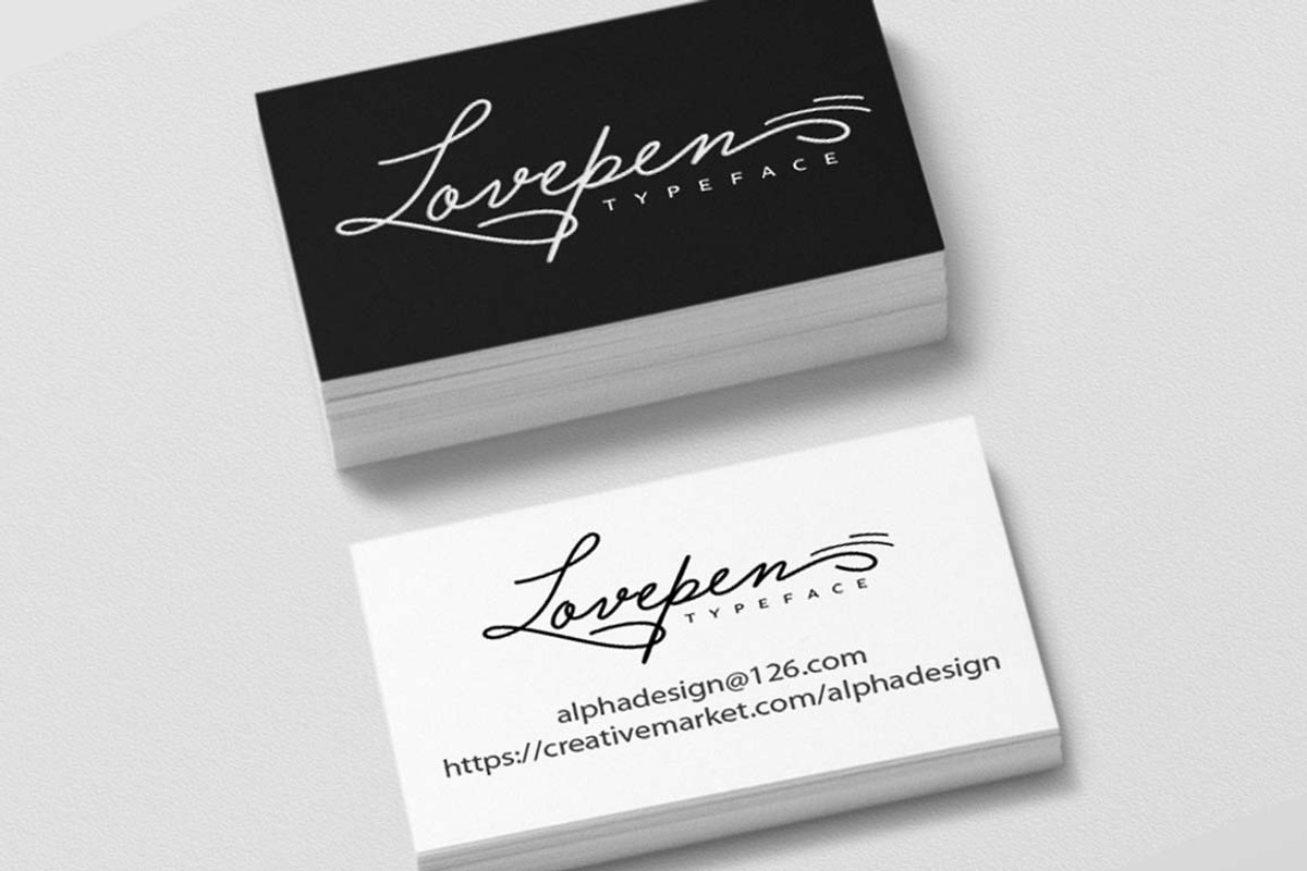 Lovepen Typeface preview 3
