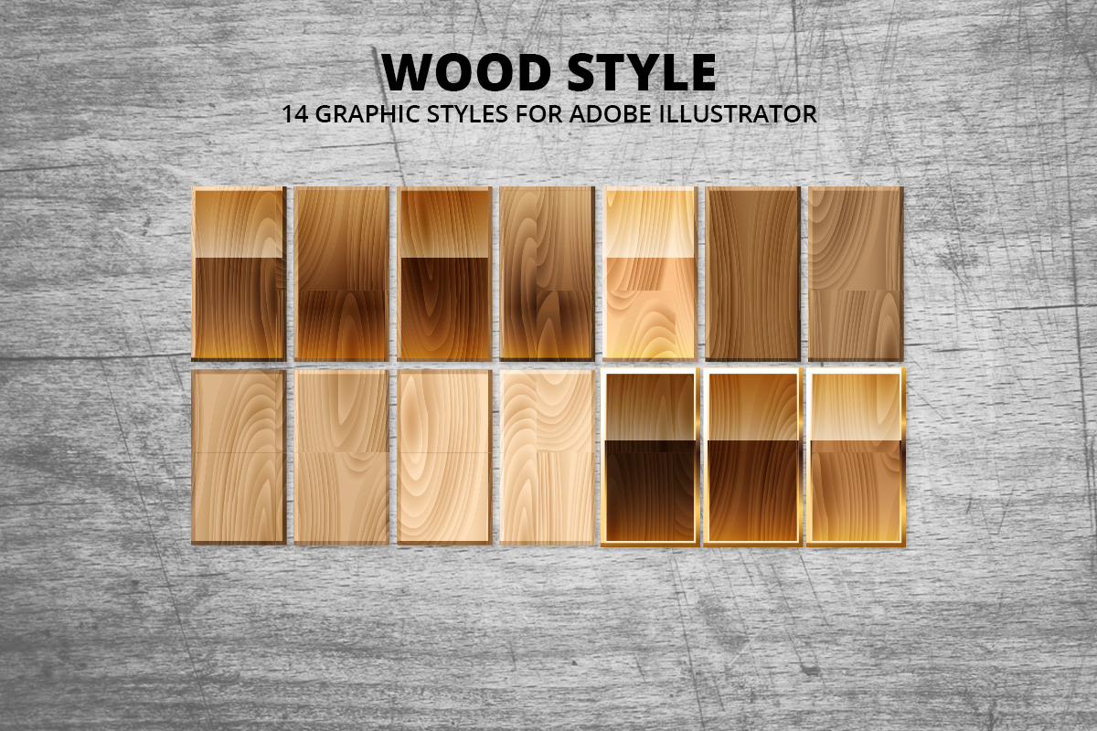 Wood Style Vector Textures, a Palette Add-On by Graphic Ghost (Photo 2 of 4)