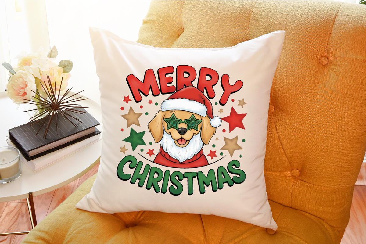 Merry Christmas Santa Dog PNG, an Illustration by Sublimation Artist (Photo 8 of 9)
