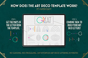 Modern Art Deco Lettering Toolkit, a Brush Add-On by Nico-Ng (Thumbnail 4 of 11)