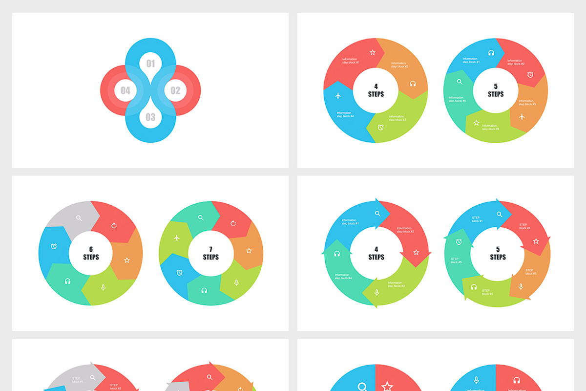 Circular Process Keynote Templates, a Presentation Template by HiSlide.io