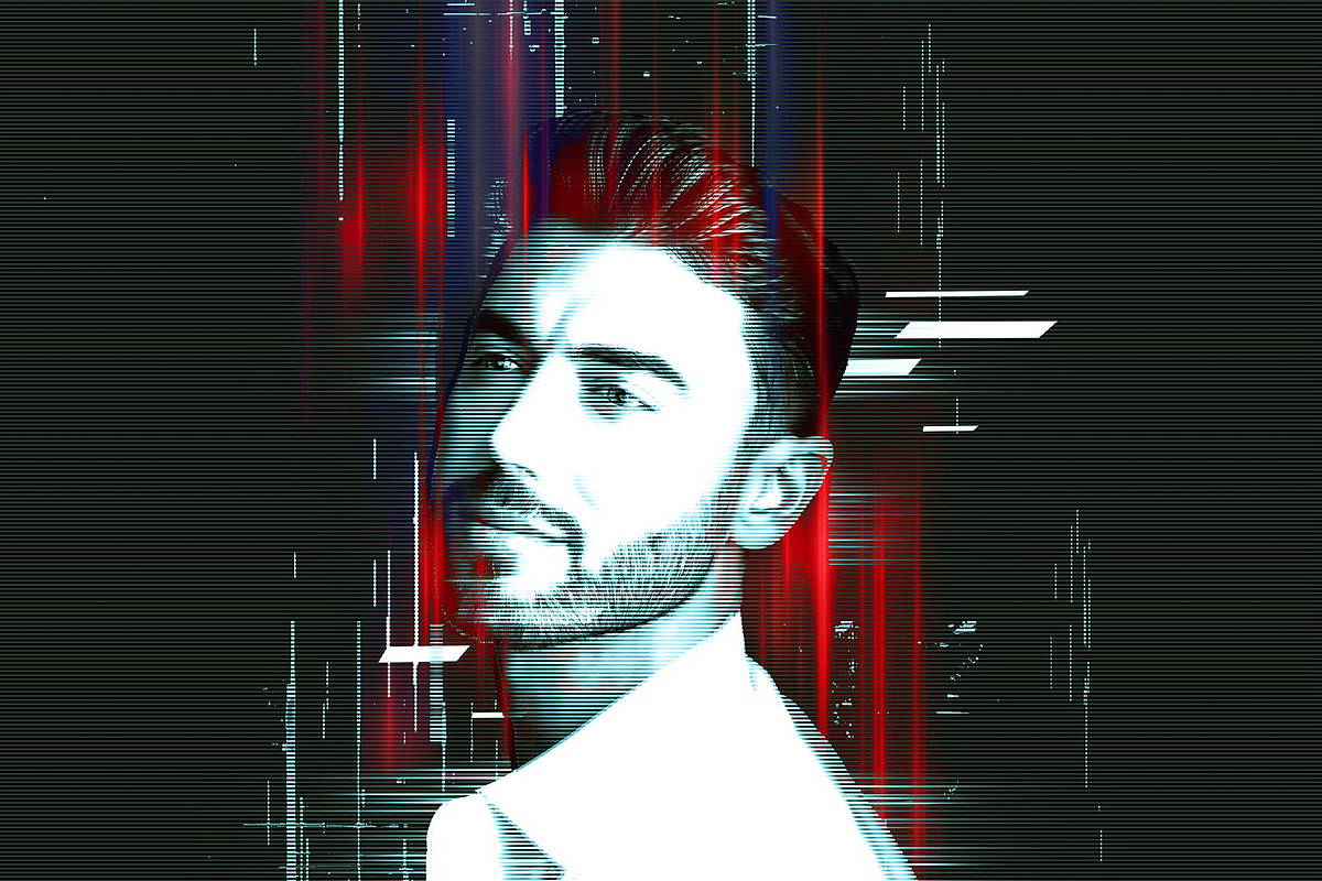 Vibrant Glitch Photo Effect Bundle, an Action Add-On by Photoshop Action (Photo 10 of 46)