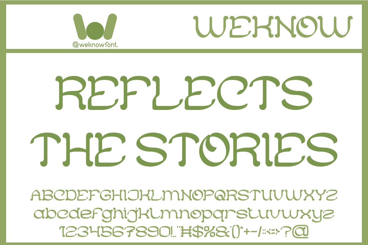 Folk Music font, a Font by weknow (Photo 8 of 8)