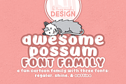 Awesome Possum Font Family, a Font by Brittney Murphy Design (Thumbnail 1 of 4)