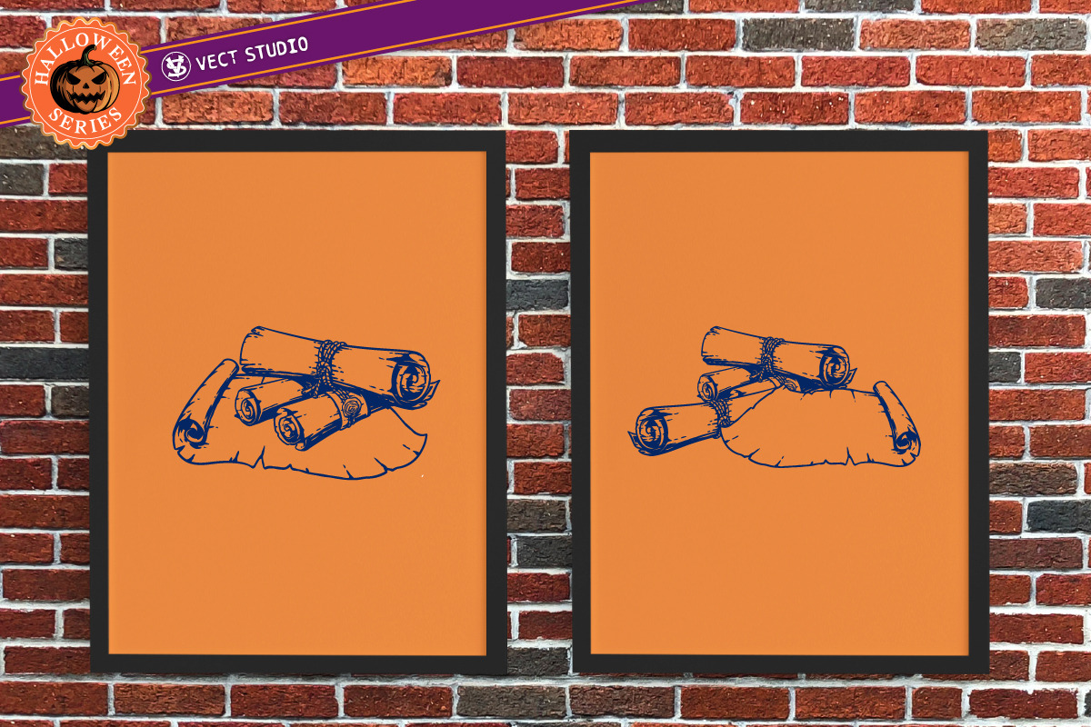 10 Paper Scroll Stamp Brushes, a Brush Add-On by vectstudio (Photo 7 of 10)
