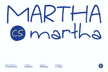 CS Martha – Handwritten Font