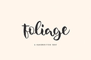 Foliage cute handwritten font, a Handwritten Font by supfonts (Thumbnail 1 of 6)
