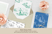 Soccer Toile de Jouy Pattern, a Background Graphic by Hughes Studio (Thumbnail 7 of 8)