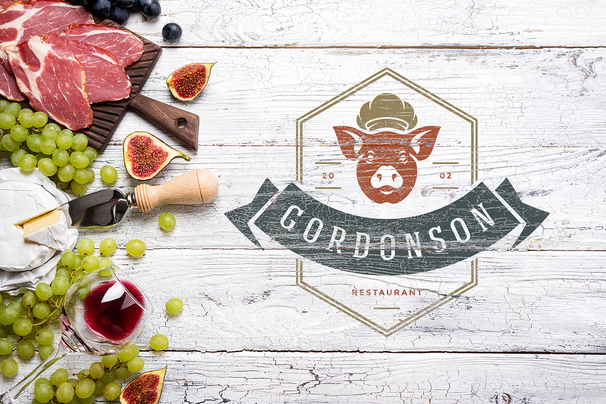 36 Restaurant Logos and Badges, a Branding & Logo Template by Vasya Kobelev (Photo 11 of 15)