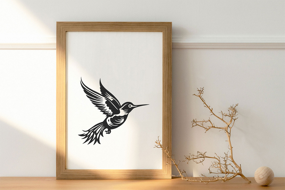 Humming Bird Vector Bundle, an Animal Illustration by DIYnArtShop (Photo 5 of 6)