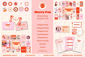 Cherry Branding Starter Kit, a Branding & Logo Template by Hell Yeah Designs