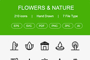 210 Flowers & Nature Hand Drawn, an Icon by Dinosoftlabs (Thumbnail 2 of 2)