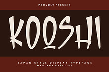 Kooshi Font Decorative Comic Japan