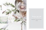Mockup wedding invitation, a Print Template by EkaterinaViArt (Thumbnail 1 of 2)