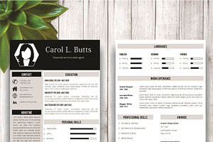 Clean Resume Template With Photo