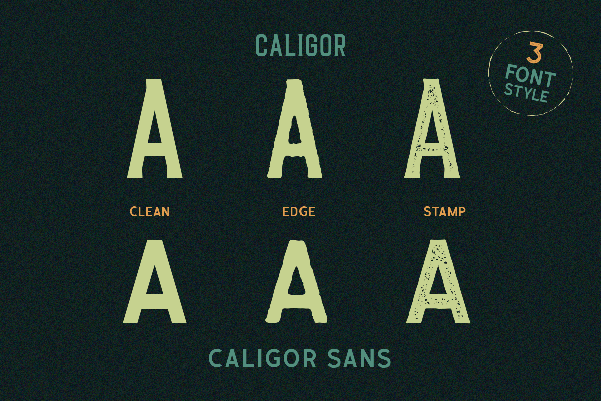 CALIGOR - Display Typeface preview 3