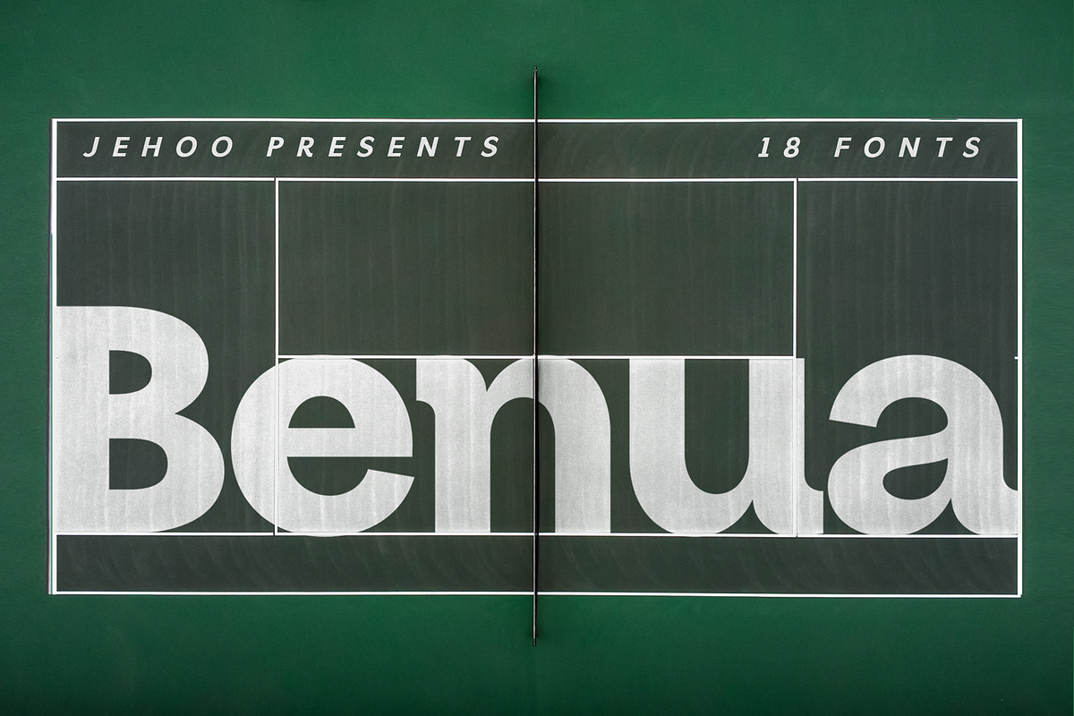 Benua Grotesque TypeFamily + Italic, a Serif Font by Jehoo Creative (Photo 1 of 12)