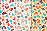 Vector Christmas Pattern Set (Sale), a Pattern Graphic by Chloe's Illustrations (Thumbnail 2 of 10)