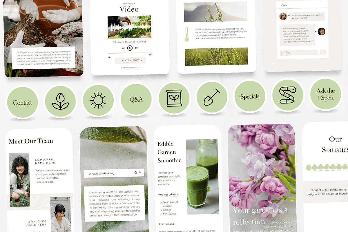 Gardening/Landscape Templates BUNDLE, a Social Media Template by PatternLab. (Photo 9 of 9)