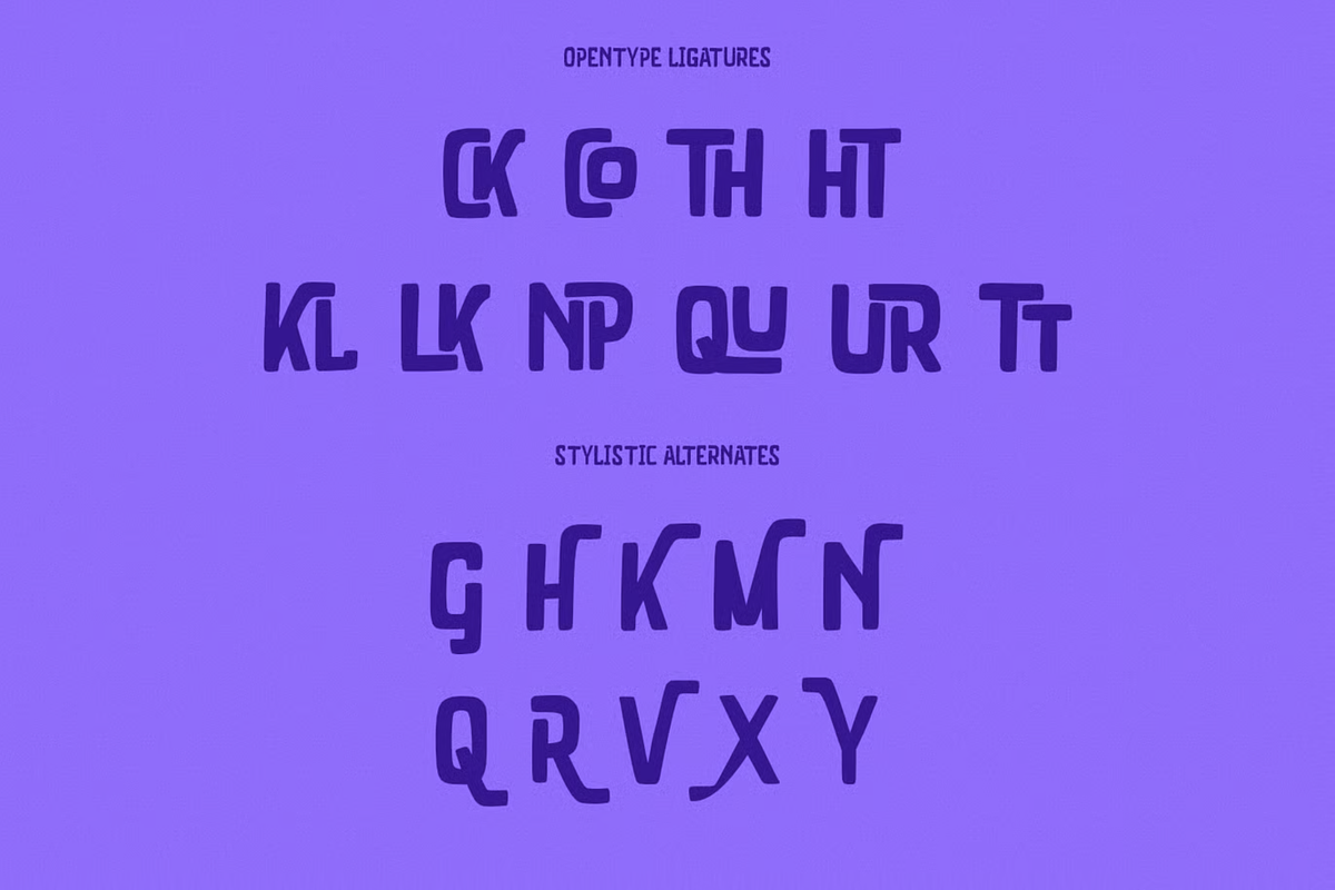 Vlakshore Decorative Display Font, a Sans Serif Font by MACK 75 (Photo 8 of 10)