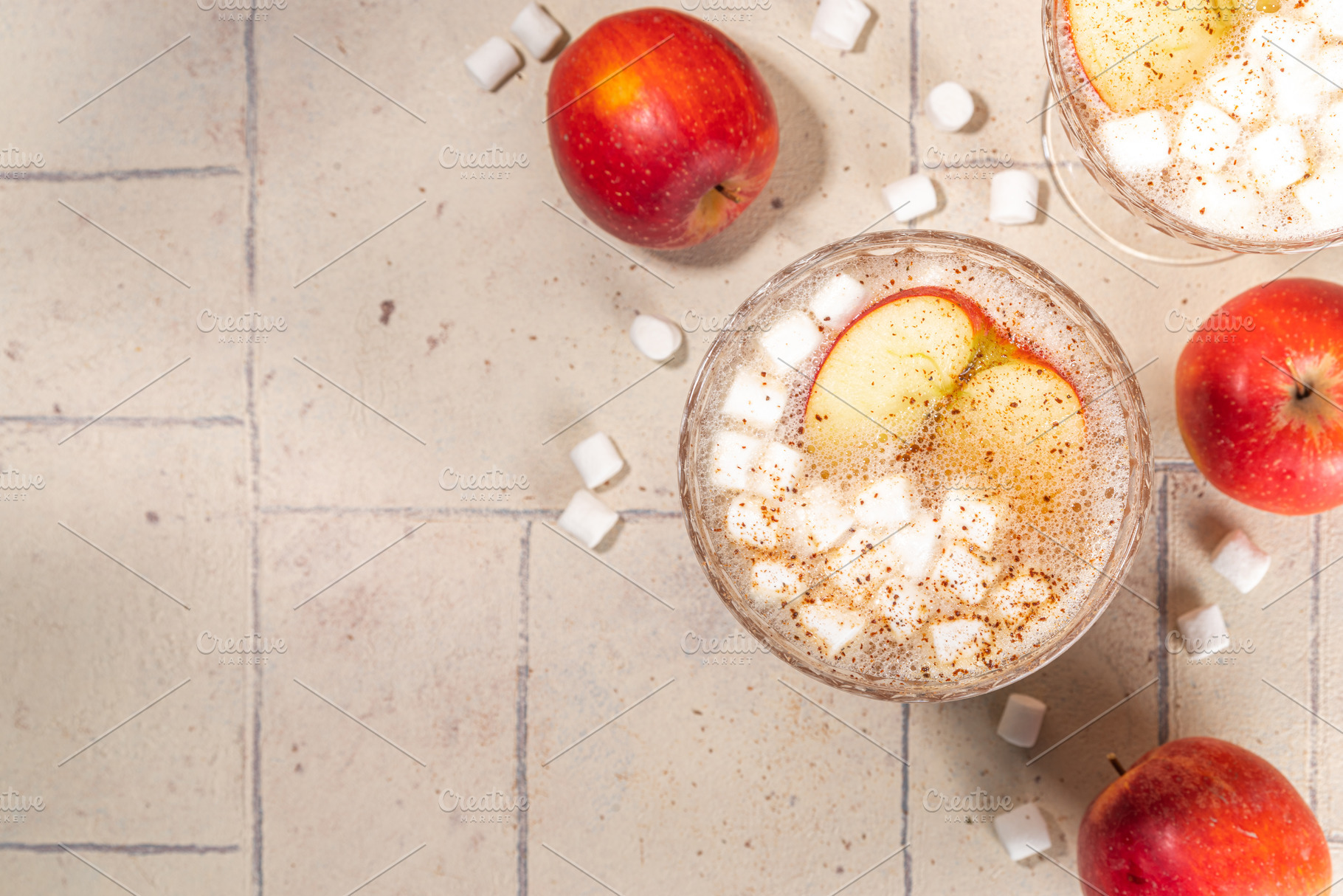 Apple cider marshmallow cocktail, a Food & Drink Photo by Rimma