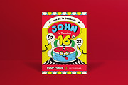 Red Cartoon Teen Birthday Invitation, an Invitation Template by graphicook (Thumbnail 1 of 3)