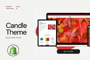 Shopify Candle Theme Light Red, a Templates & Theme by Exclusive Themes (Thumbnail 1 of 10)
